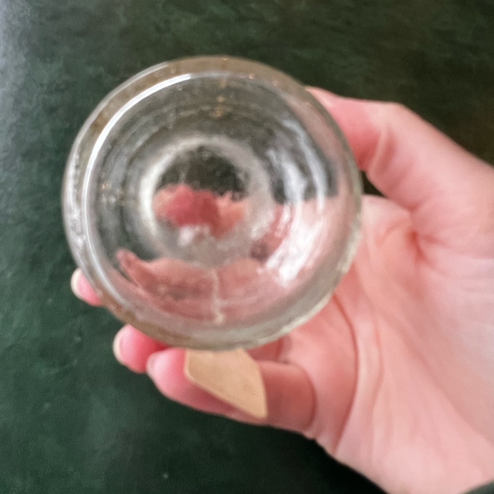 Antique Vintage Clear Glass Apothecary Bottle - Picture 2 of 5